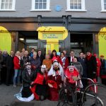Sacred clowns by the plaques