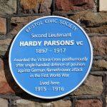 Blue Plaque to Hardy Falconer Parsons