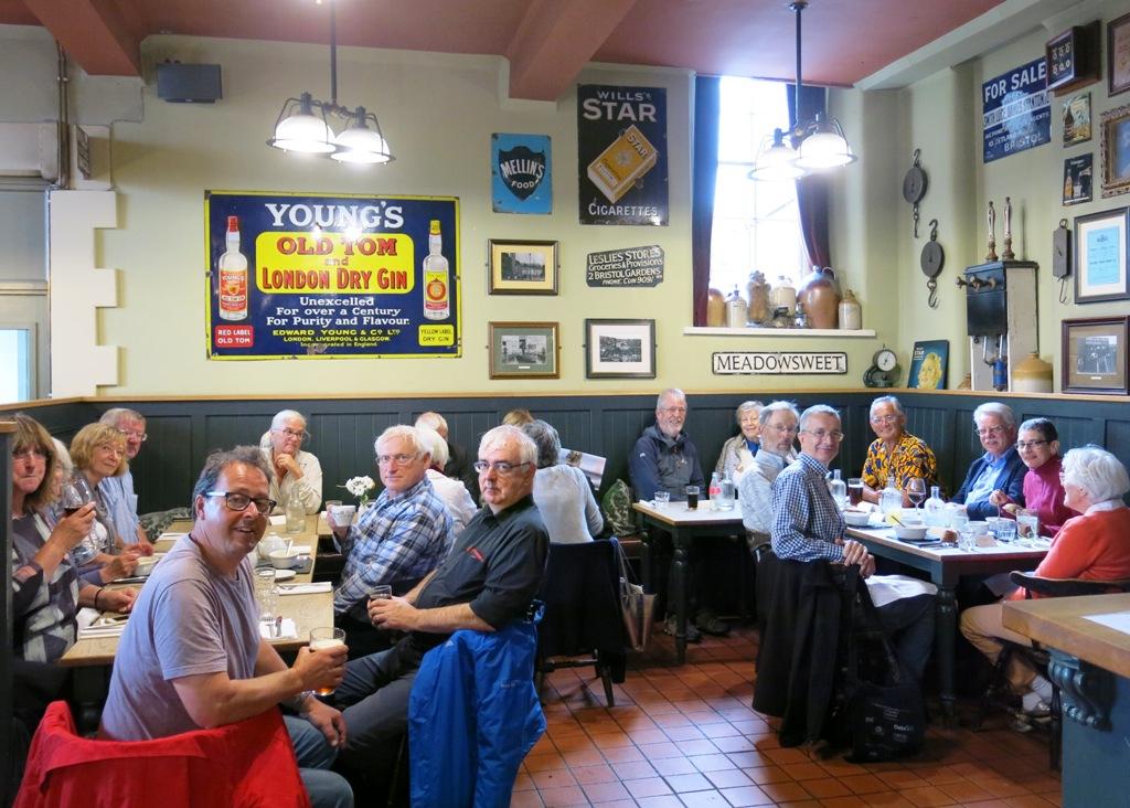 Visitors enjoy lunch with BCS members
