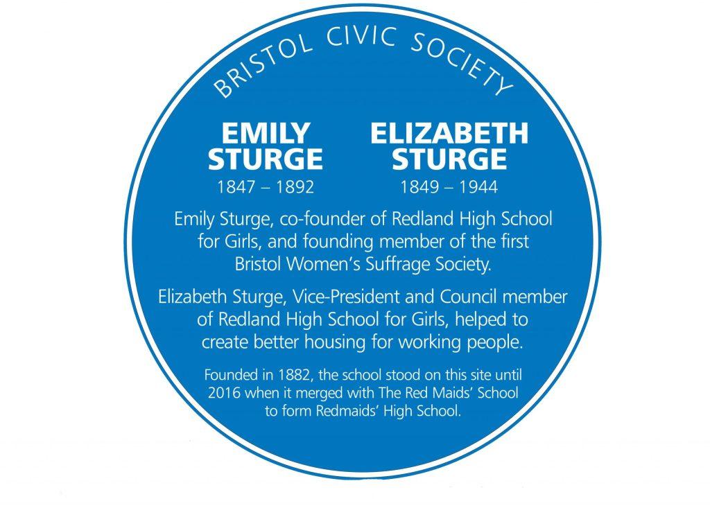 Blue plaque for Sturge sisters